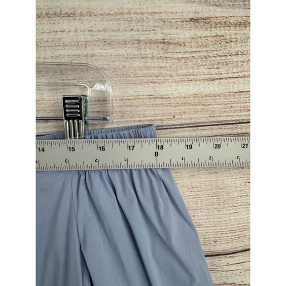 Theory Zizinna T Mini Dress Women's Size 10 Light Blue 3/4 Sleeve - Picture 12 of 12